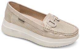 Mokasyny damskie Skotnicki DP-3-0666GO złote rozm.36-41