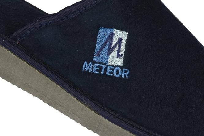 Pantofle damskie Meteor DV026 ALEK granatowe rozm.35-40