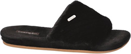 American Club DSL-09 women's textile slippers, black and beige, sizes 37-41