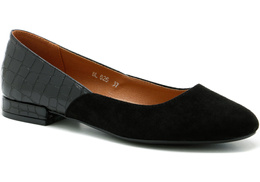 Baleriny damskie Sergio Leone DBL626-GRMI granatowe rozm.36-41