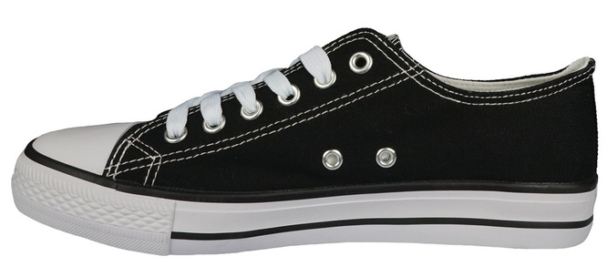 Youth sneakers Gofar DJN-101BL black size 36-41