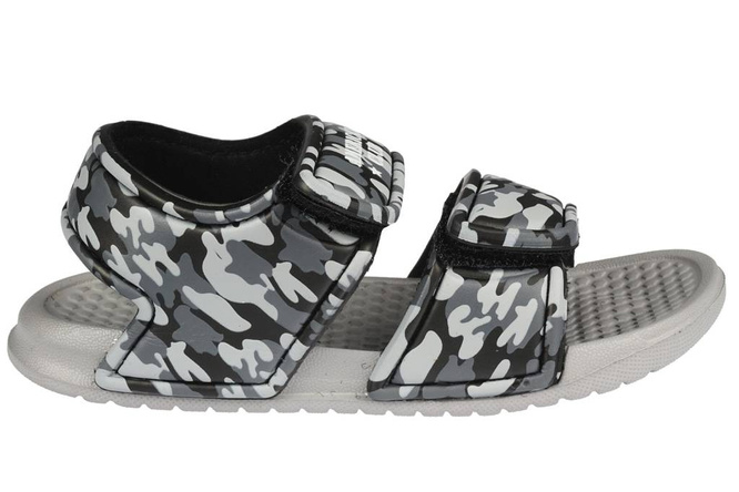 American Club BNH-70 children's pool slippers, green and gray, sizes 24-28