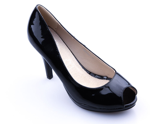 Black women's high heels Always DAH85663-1BL, size 36-41