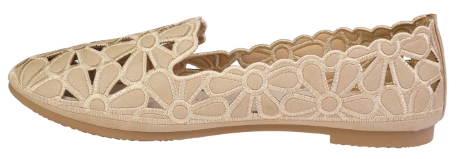 Women's ballerinas Skotnicki DP-3-0568ABE beige size 36-41