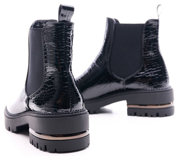 Sergio Leone DTR746CZLA women's Chelsea boots, black, sizes 36-40