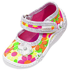 Tenisówki dziecięce Viggami LILA NEON granatowe rozm.20-27