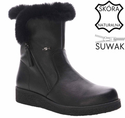 Sergio Leone DBT338-SCZ women's winter boots black size 36-40