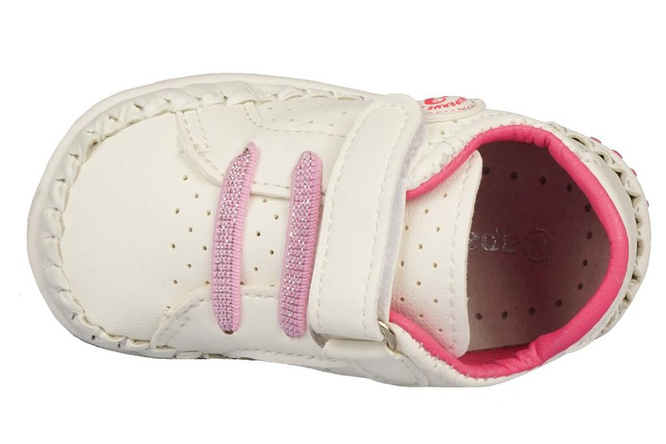 Apawwa 0FC43CE children's shoes, white, sizes 17-20