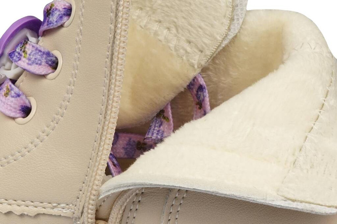 Children's transition shoes Apawwa BN755BEPU beige-purple size 26-31