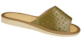 Women's highlander slippers TUP DTUP2402, green, sizes 36-41