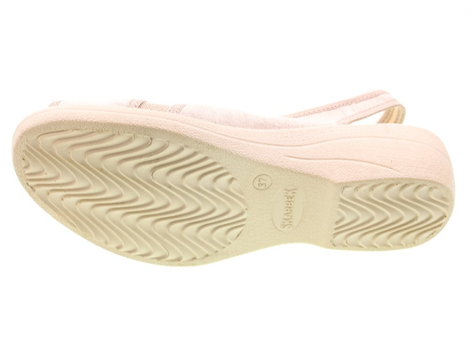 Pantofle tekstylne damskie Skarbek D406 beżowe rozm.36-41