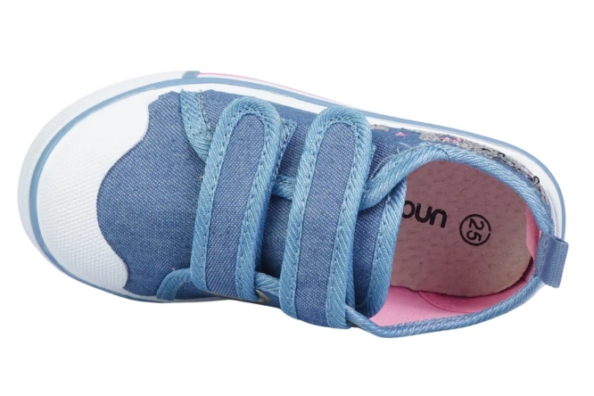 Children's sneakers Underline B10C1825 navy blue and blue size 25-30