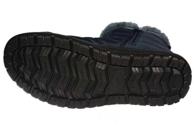 Women's snow boots Skotnicki DB-3-0302NA navy blue size 36-41