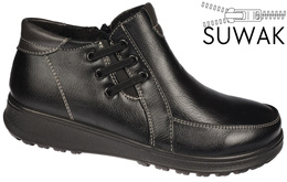 Buty zimowe damskie Prety D37600-81BLGY czarne rozm.36-42