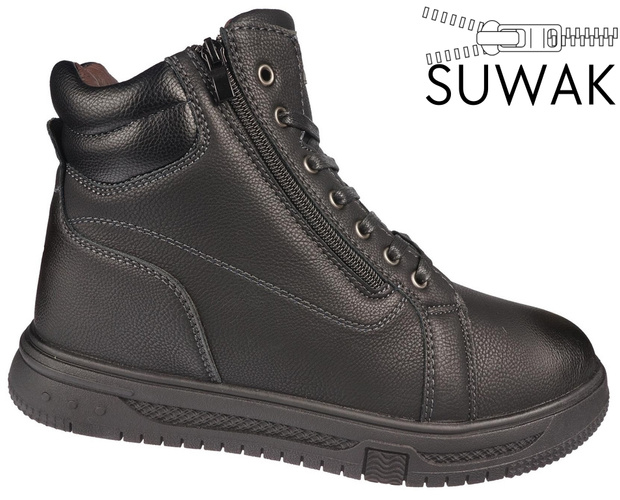 Men's winter shoes Purlina MWF3245-1BLGY black sizes 41-46