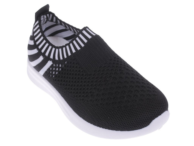 Apawwa BZ47BLWH children's sneakers black size 26-31