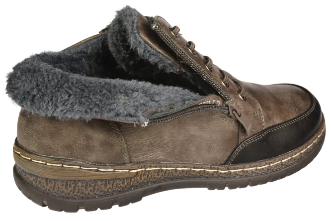 Obuwie zimowe damskie Chun Sen D8708-5GYBL szare rozm.37-42