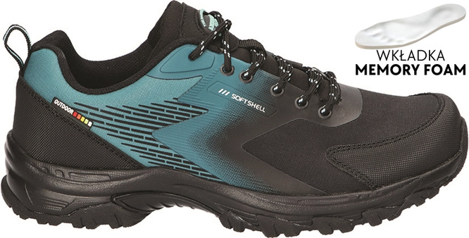 Buty sportowe damskie American Club DWT-267 czerwone i turkusowe rozm.37-41