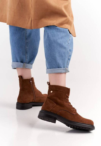 Buty zimowe damskie Sergio Leone DBT590CA camel rozm.36-41