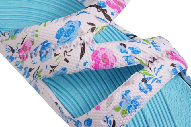 Klapki basenowe damskie Sport D1322-24 niebieskie, różowe i fuxia rozm.36-41