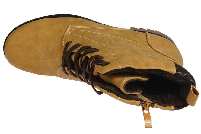 Women's winter shoes Sergio Leone D711-1NZO yellow size 36-40