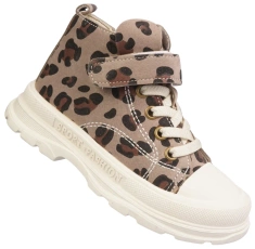 Tenisówki dziewczęce Clibee AP-703KH khaki rozm.21-25