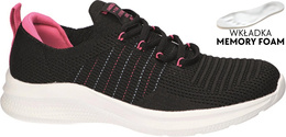 American Club DWT-209 women's sports shoes, black and purple, sizes 36-41