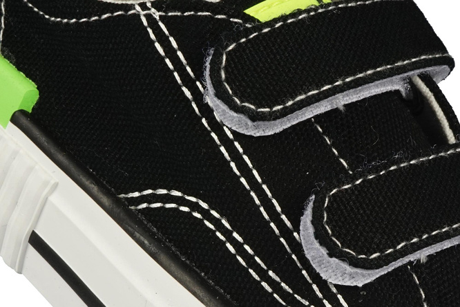 Children's sneakers BESSKY BMY007-1BBLGY black size 26-31