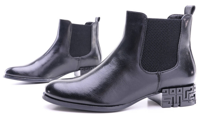 Sergio Leone DBT532CZPU women's winter shoes, black, sizes 36-40