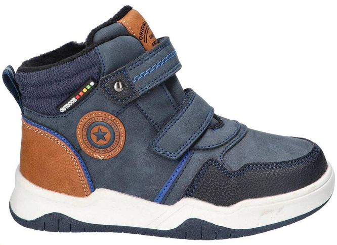 Buty zimowe dziecięce American Club BXD-102 czarne i granatowe rozm.27-31