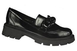 Women's moccasins Purlina DGE2057-1BL black size 36-41