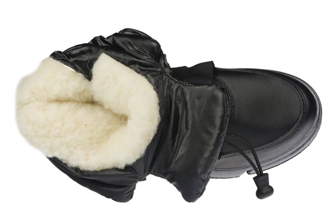 Children's winter shoes Clibee CA-91BL black size 32-37