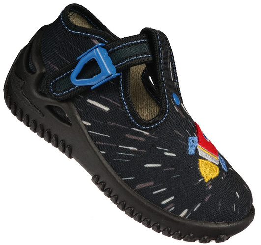 ZetPol PIOTRUŚ BLACK children's sneakers black size 18-27