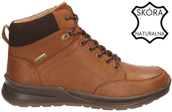 Men’s winter boots American Club MCY-165 black and brown size 41-45