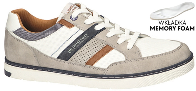 American Club MRH-159 men's sports shoes white and navy blue size 40-43