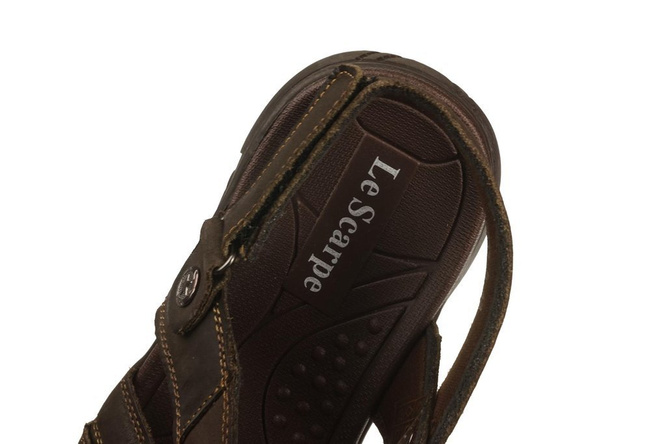 Men's sandals Le Scarpe MA9867-8BR brown size 40-45