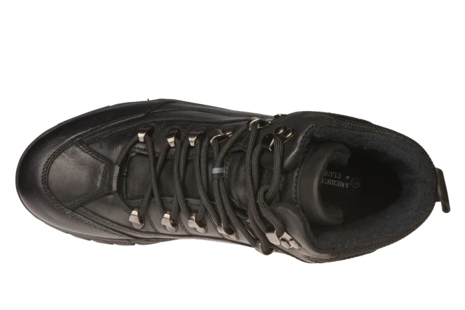 Buty zimowe męskie American Club MCY-163 czarne i beżowe rozm.41-45