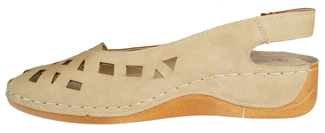 Sandały damskie Skotnicki DS-3-0628CA camel rozm.36-41