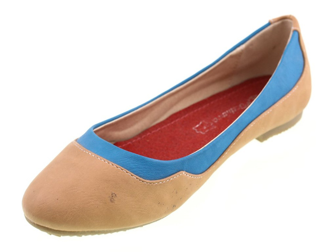 Children's ballerinas Boshimao CT001-41LCA brown size 30-35