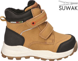 American Club Children’s Winter Boots BXD-164 – Black & Camel, Sizes 28–32