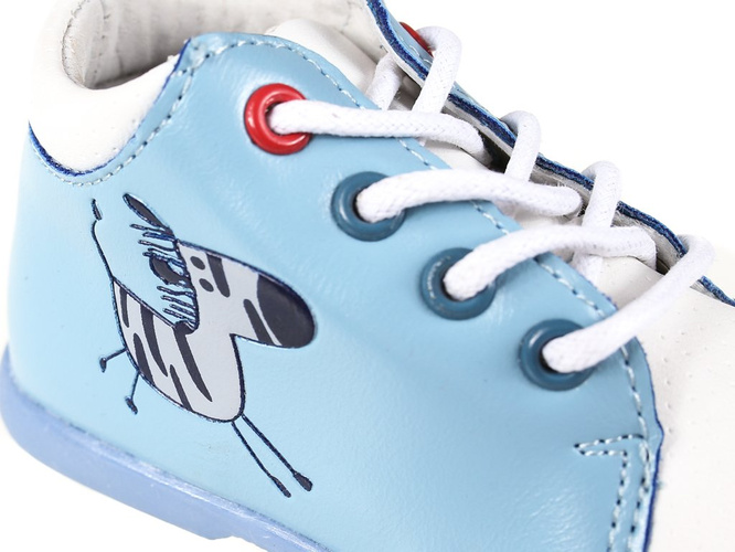 Children's transitional shoes Apawwa AD-667LBU blue and white size 19-24