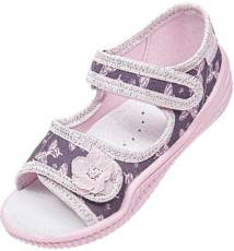 Tenisówki dziecięce Viggami PATRYCJA MOTYLKI szare rozm.26-30