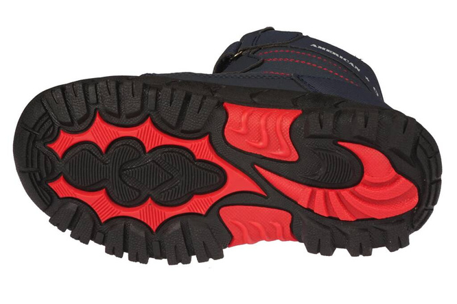 American Club BHL-102 children's winter shoes, black, sizes 27-31