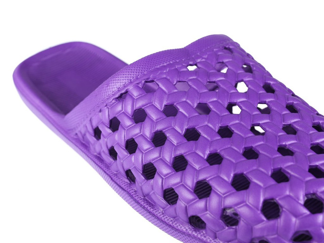 Klapki basenowe damskie Gofar DHY-F1407 granatowe, fioletowe, turkusowe i różowe rozm.37-42 