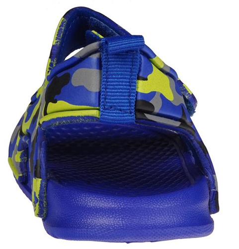 American Club BNH-70 children's pool slippers, green and gray, sizes 24-28