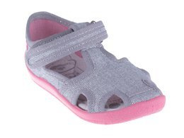 Children's sneakers for pairs Ren But RB13-141LP-0627 silver size 19-27