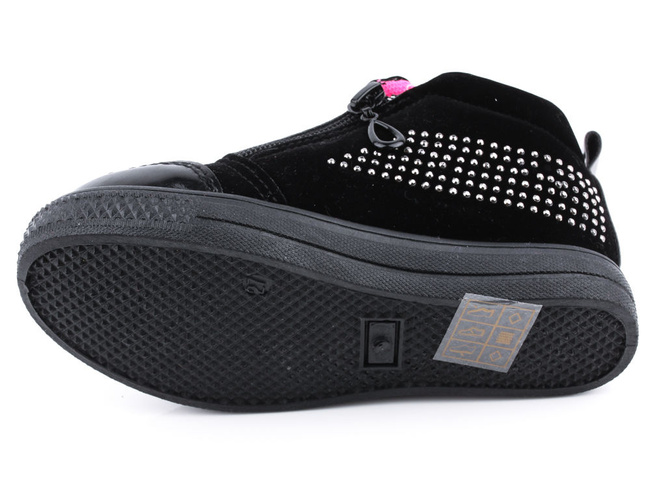 Buty przejściowe dziecięce Haver BR51D-2BLPE czarne rozm.25-30