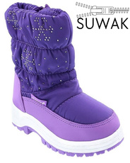 Children's purple snow boots Clibee AK-931PU size 22-27