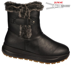 Le Scarpe DA7123-1BL women's winter shoes, black, sizes 36-41