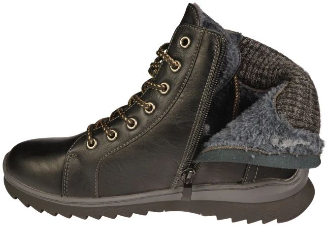 Buty zimowe damskie Jomix D9819-9BLGY czarne rozm.36-42